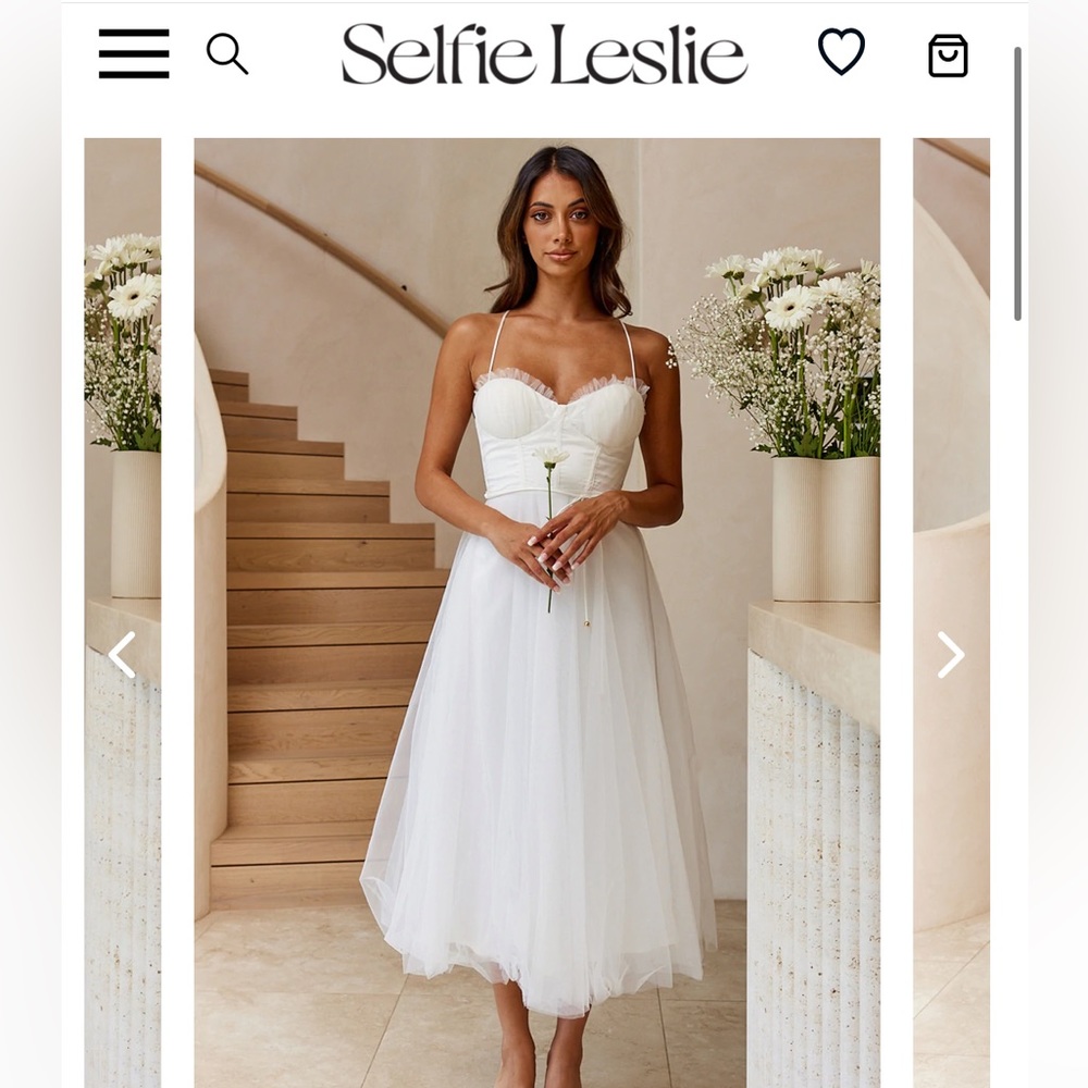 Selfie Leslie White Dress